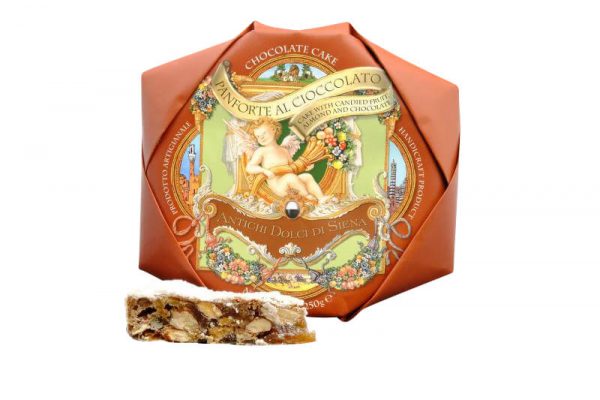 panforte di siena suesse spezialitaet aus der toskana mit honig, mandeln und gewuerzen 250 gramm