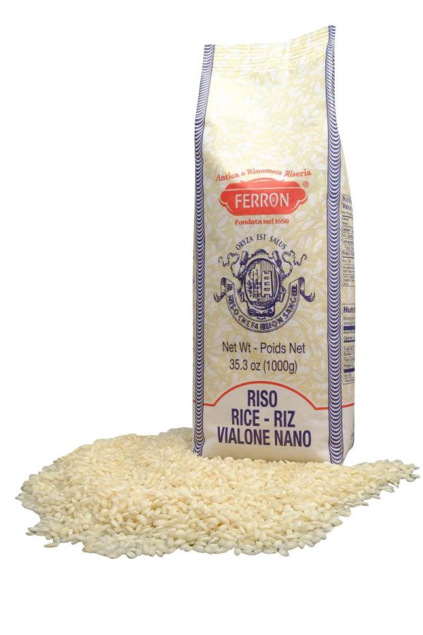 risotto reis vialone nano von der riseria ferron in 1 kg verpackung