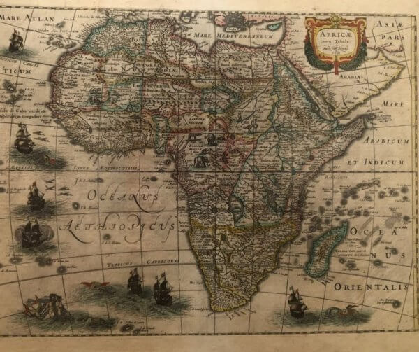 africa nova tabula hondius 1631 antike landkarte