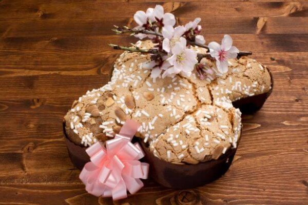 ostertaube colomba di pasqua mit kandierten orangen