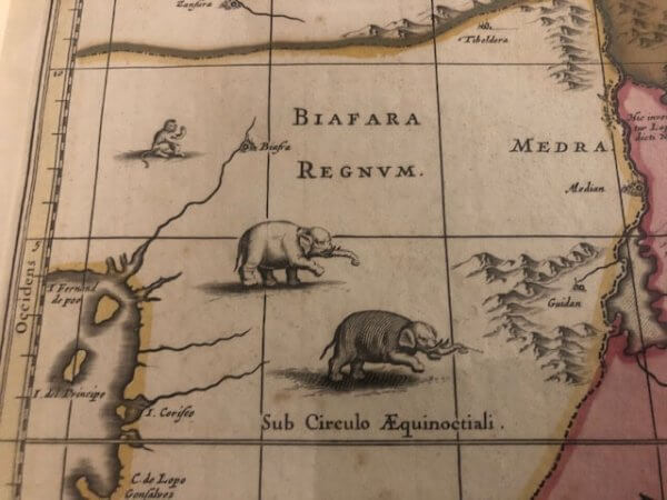 details antike landkarte aethiopien jansonnius