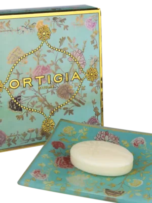 florio-seife auf glasteller ortigia