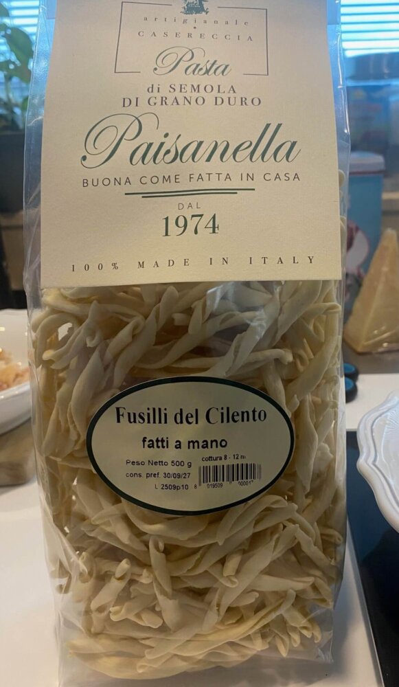 fusilli del cilento nudeln