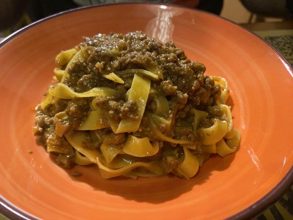 tagliatelle al ragu in bologna