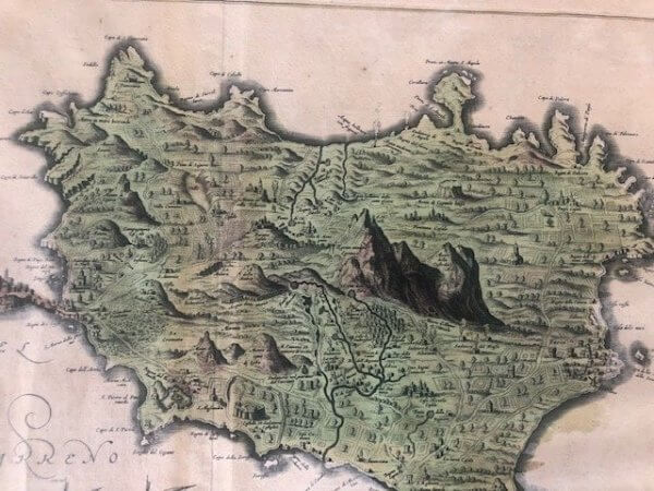 antike landkarte ischia Blaeu 1662