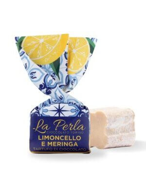 Schokoladetrüffel "Limoncello" mit Zitrone, Haselnuss und Mandeln  (ohne Alkohol) 200 gr