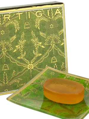 zitronenseife auf glasteller ortigia 40gr