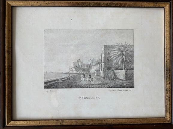 litographie-neapel-hafenpromenade-mergellina-1823
