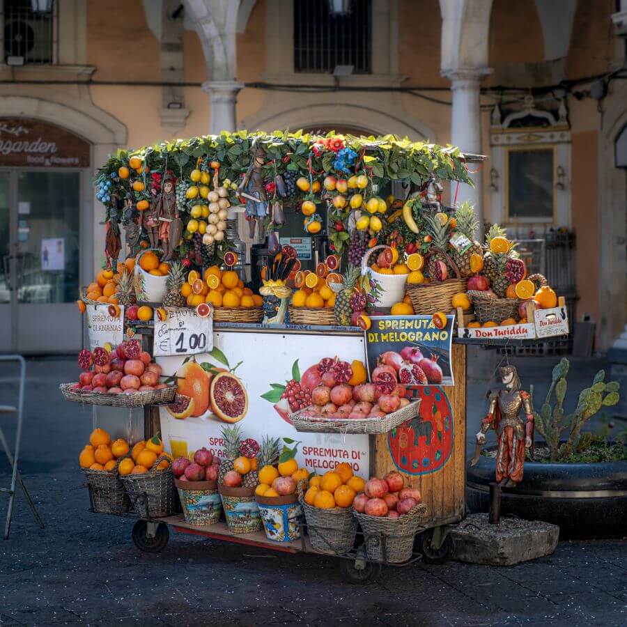 obstkarren catania sizilien