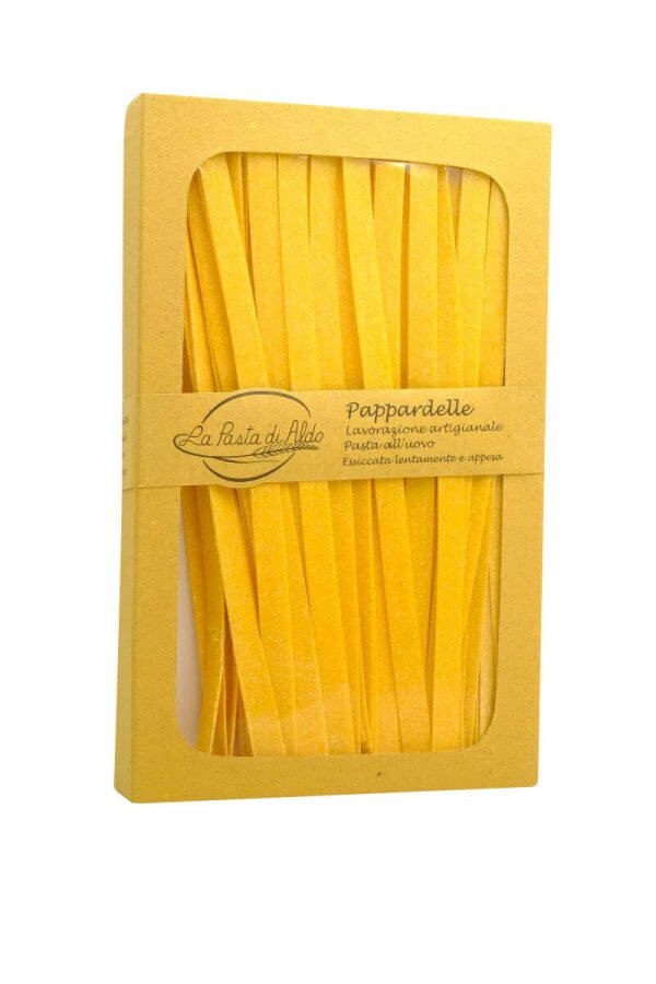 pappardelle pasta di aldo breite bandnudeln mit ei aus den marken