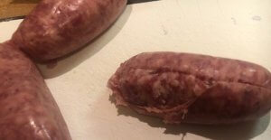 salsiccia fresca im ganzen