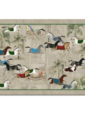teppich sultana mit pferdemotiven