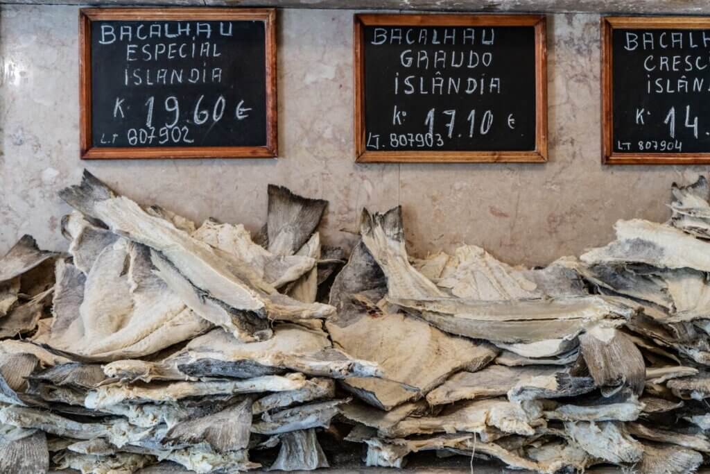 verkauf stockfisch in lissabon